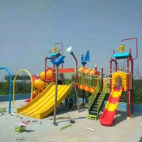 playground water park games children's pool with tubes slide water park kids children water playground equipment