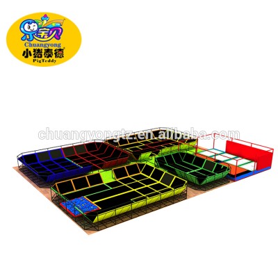 Lower Price Outdoor or Indoor Amusement Park Trampoline for Children